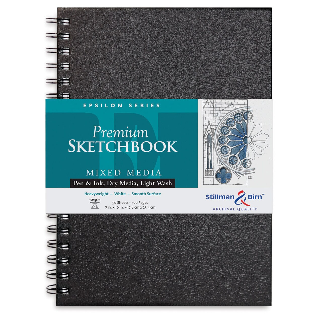 Stillman & Birn Epsilon Series Sketchbook - 10" x 7", Portrait, Wirebound, 50 Sheets